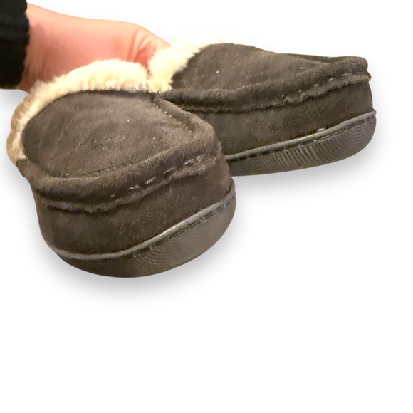 Clarks Tessa Sherling Lined Gray Quilted Suede Leather Slipper Loafers Sz 10 NEW - Picture 3 of 8